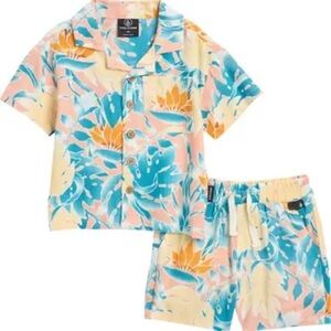 Volcom Cabana Camp Shirt & Shorts Set